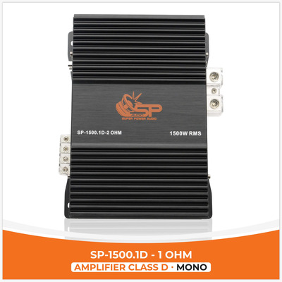 Sp Audio SP-1500.1D - 1OHM - 1CH monoblokk erősítő - Kép 1.