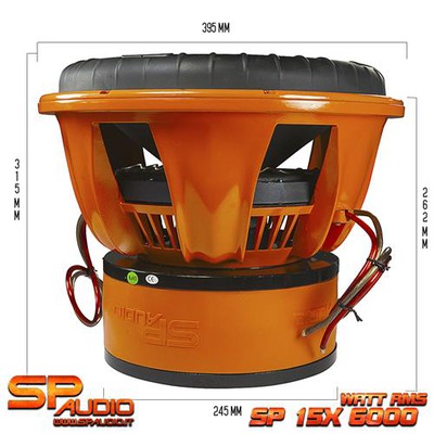 Sp Audio SP15X mélynyomó 38CM 12000 WATT 2x2ohm - Kép 1.