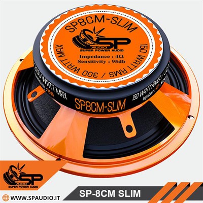 SP8CM-SLIM 20CM/8" hangszóró mélyközép párban 150W RMS - Kép 1.